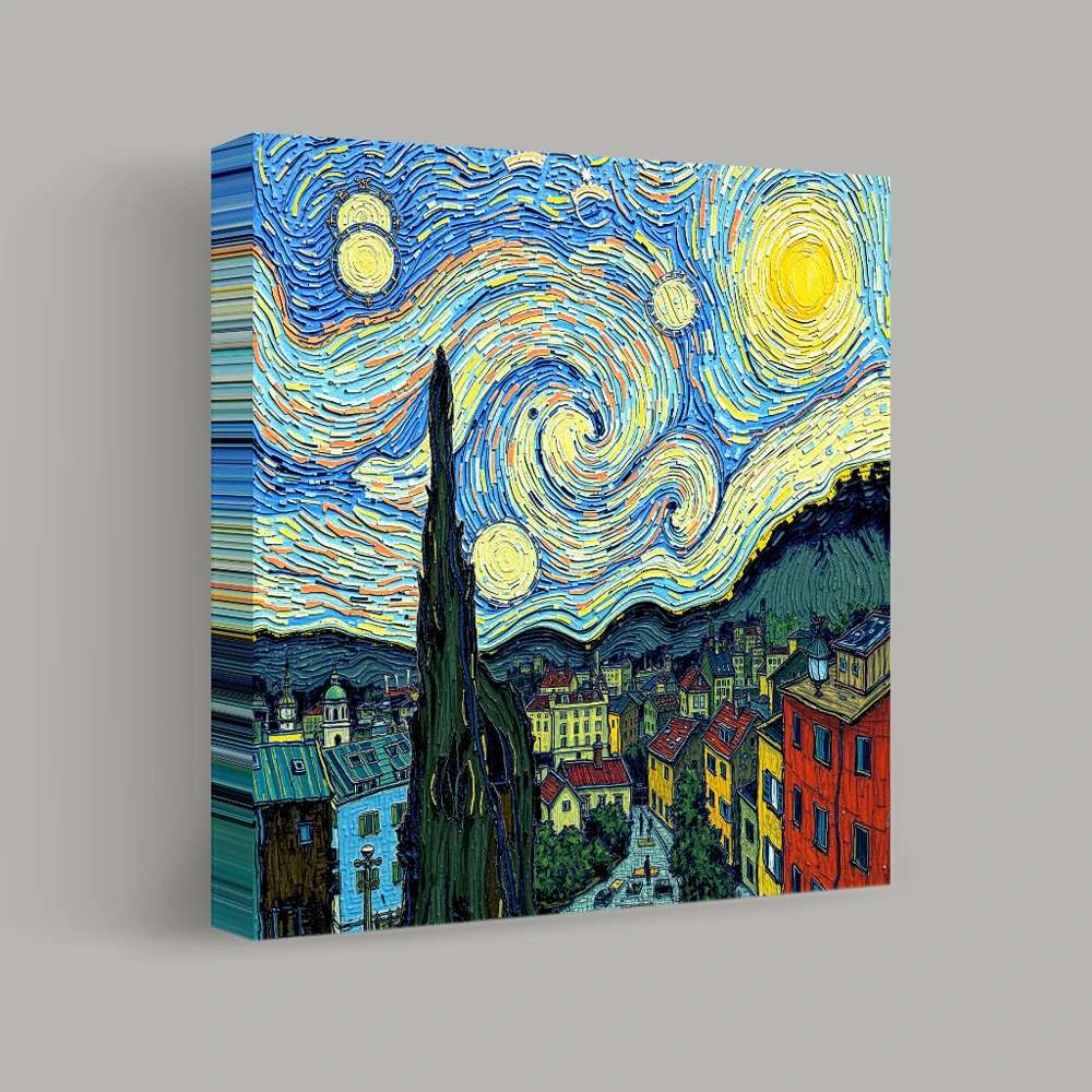 Espirales de una noche cósmica — canvas