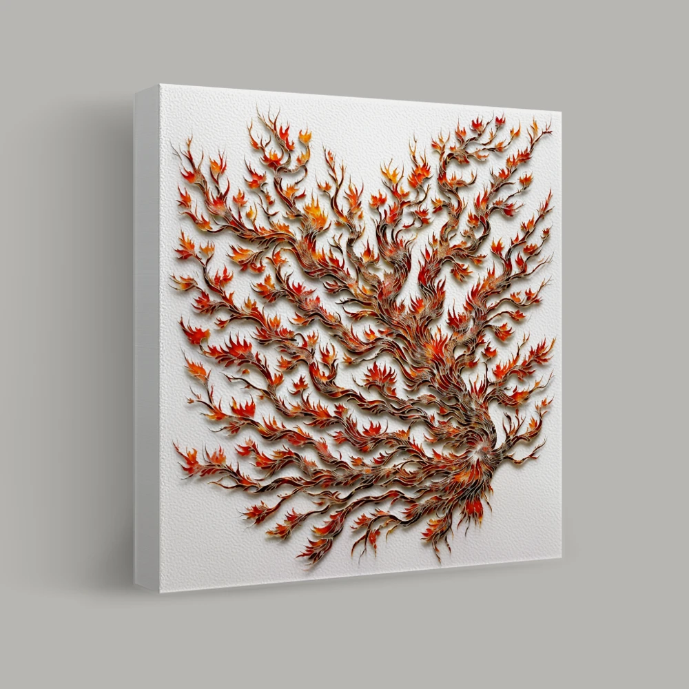 Whispers of Fiery Elegance — canvas