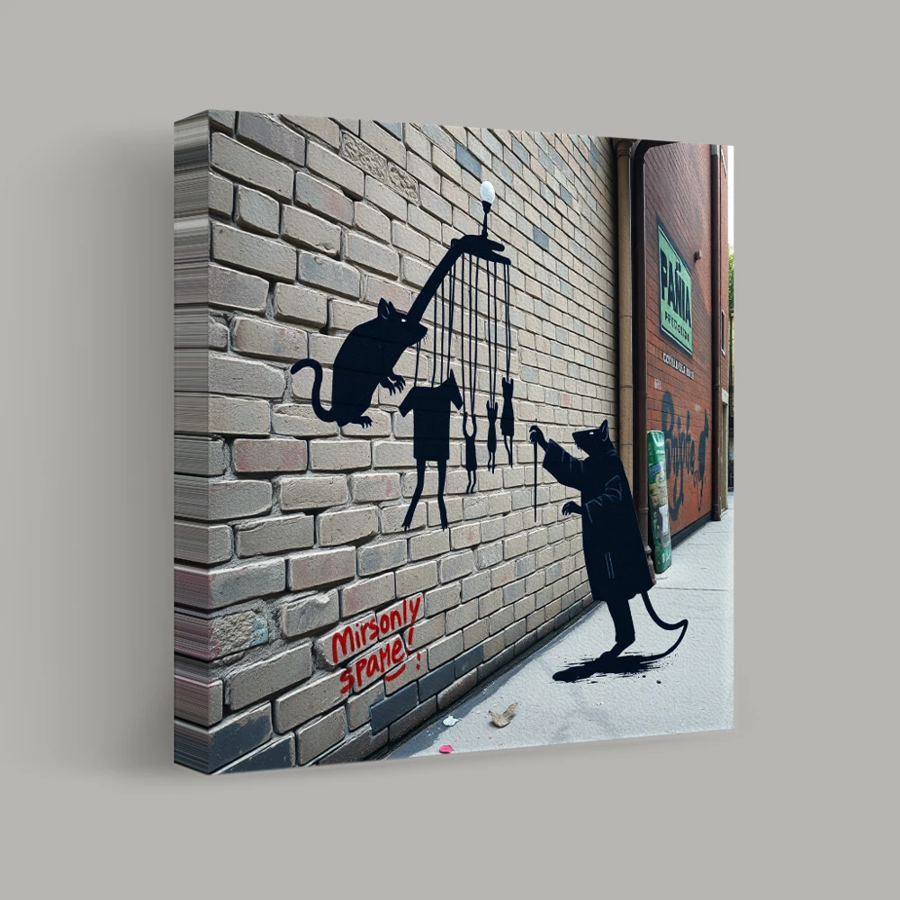 Dance of the Puppet Rats — canvas