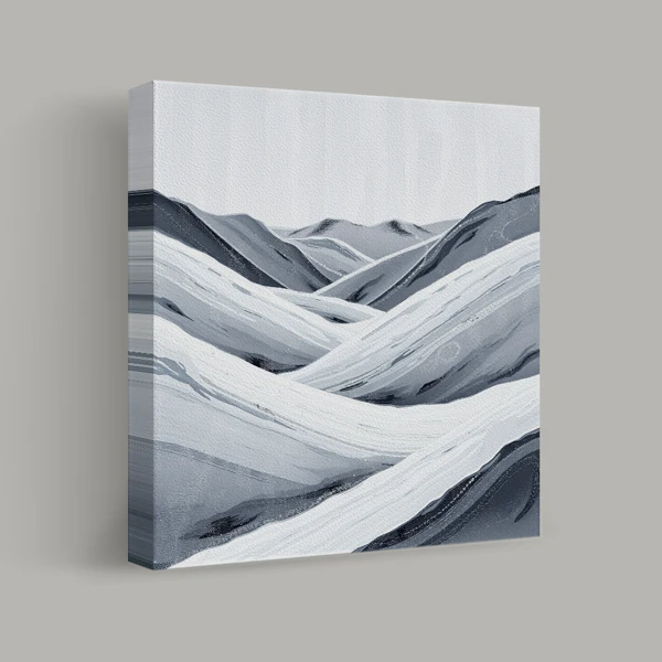Monochrome Mountain Valleys view 1