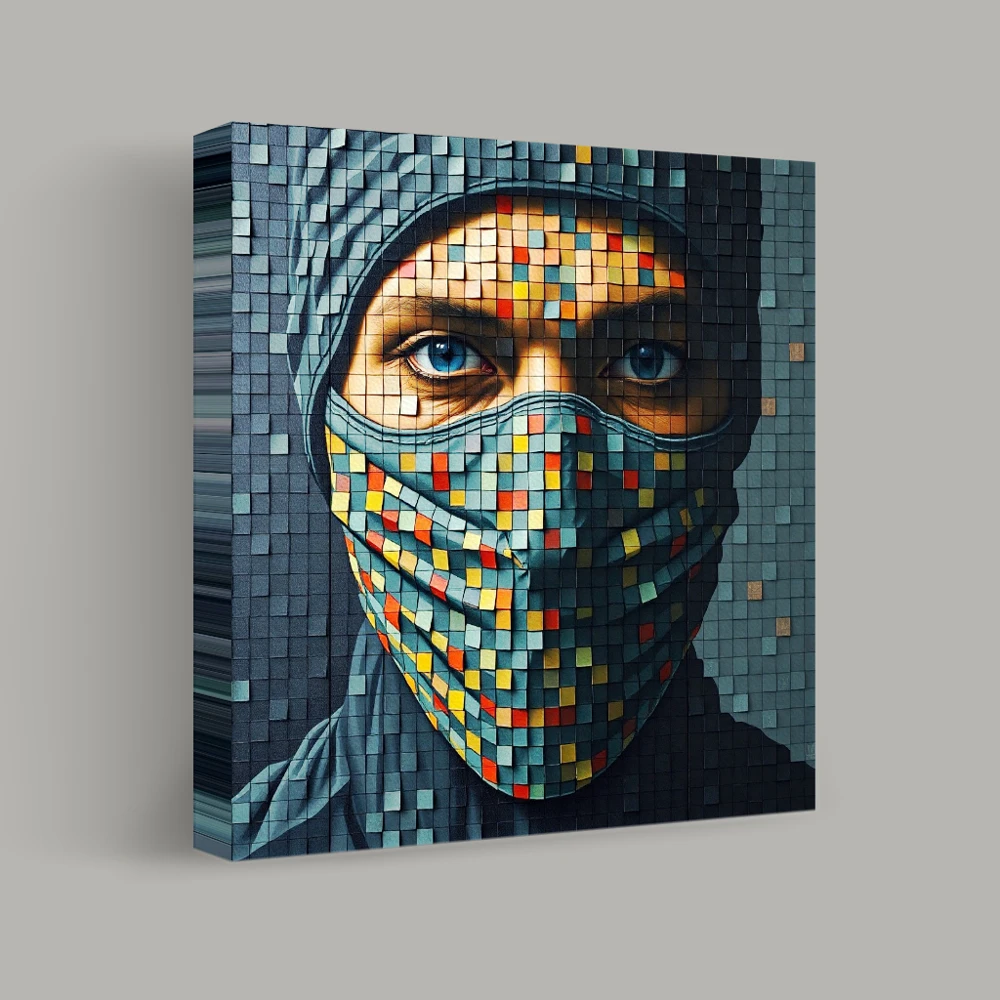 Mosaic Veil of Mystery — canvas