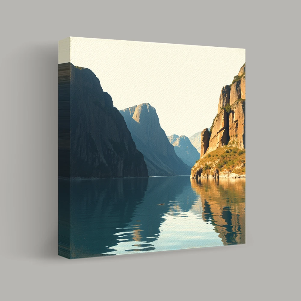 Reflections of Tranquil Peaks — canvas