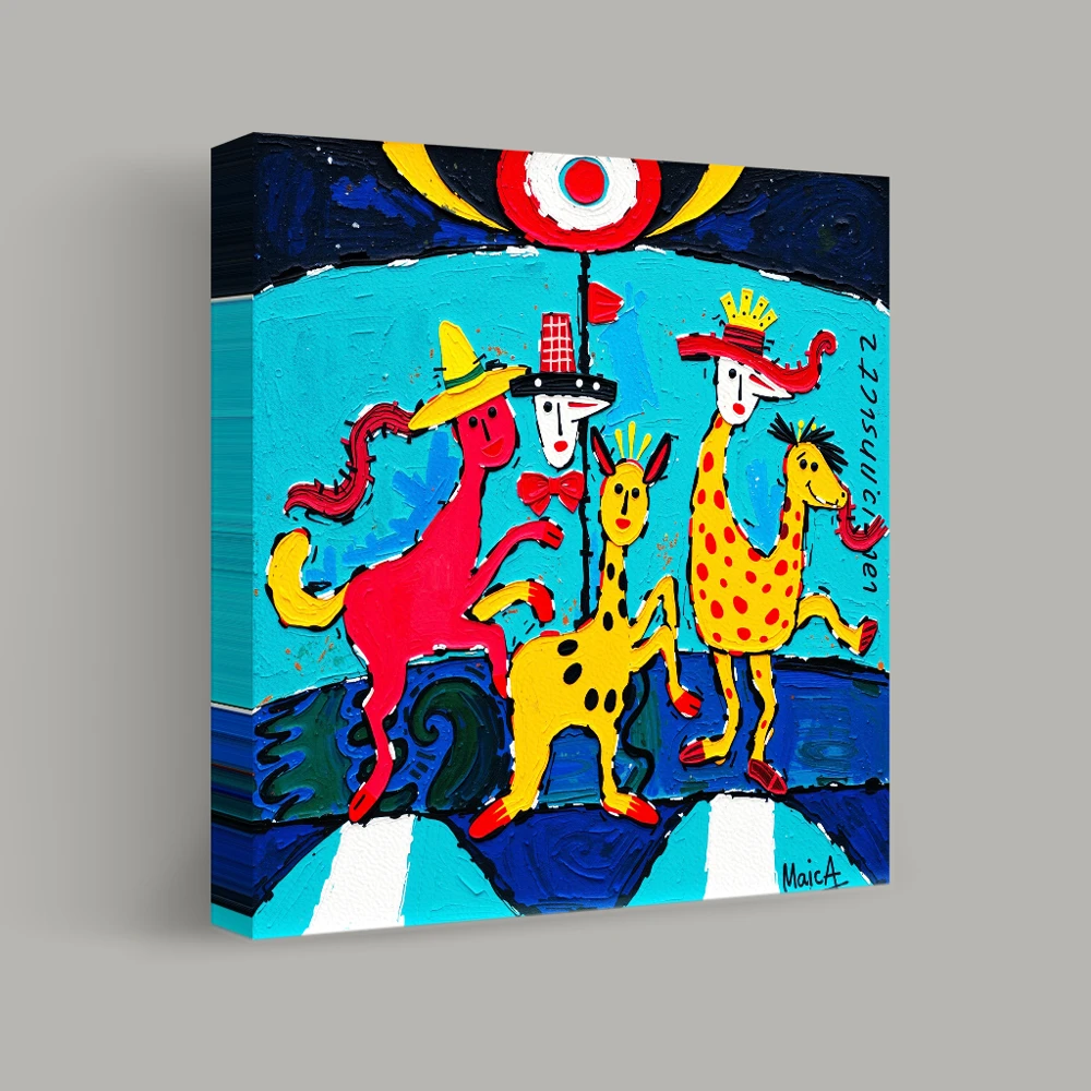 Dancing in the Painted Circus — canvas