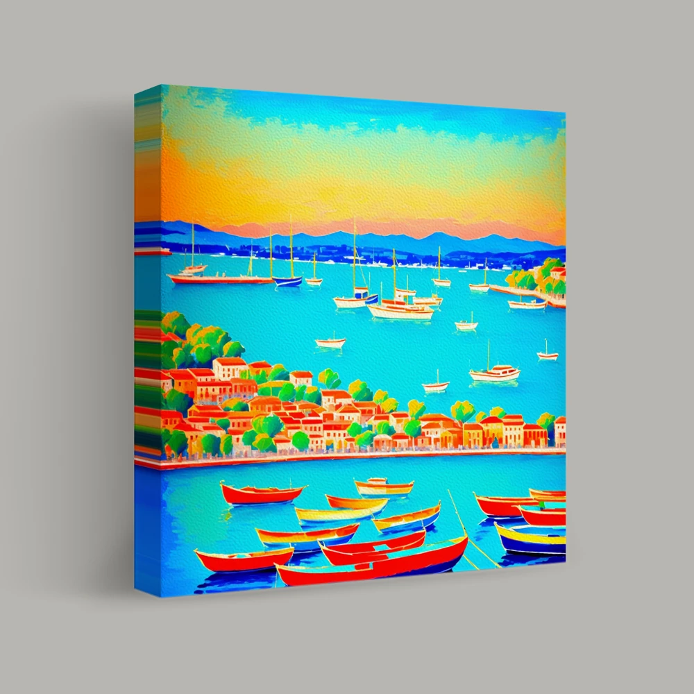 Harbor of Vibrant Dreams — canvas
