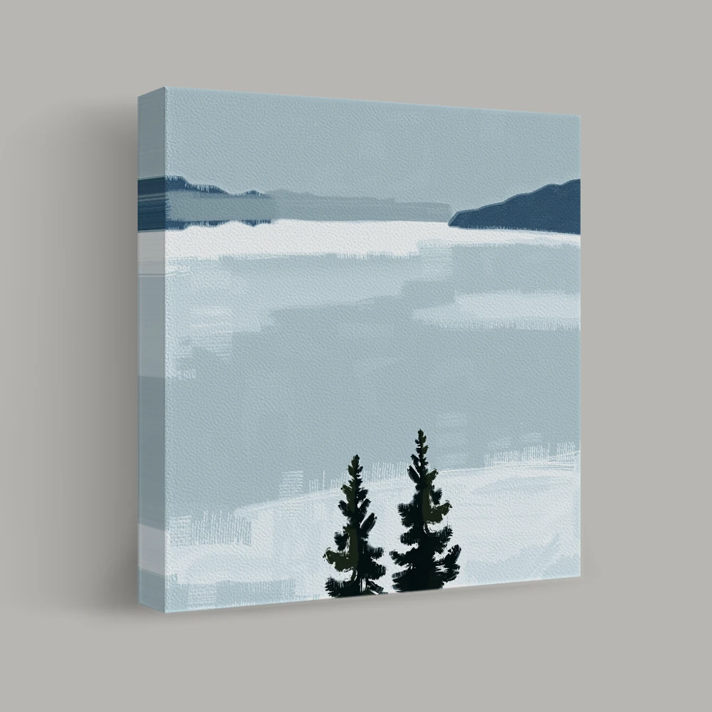 Winter's Quiet Embrace — canvas
