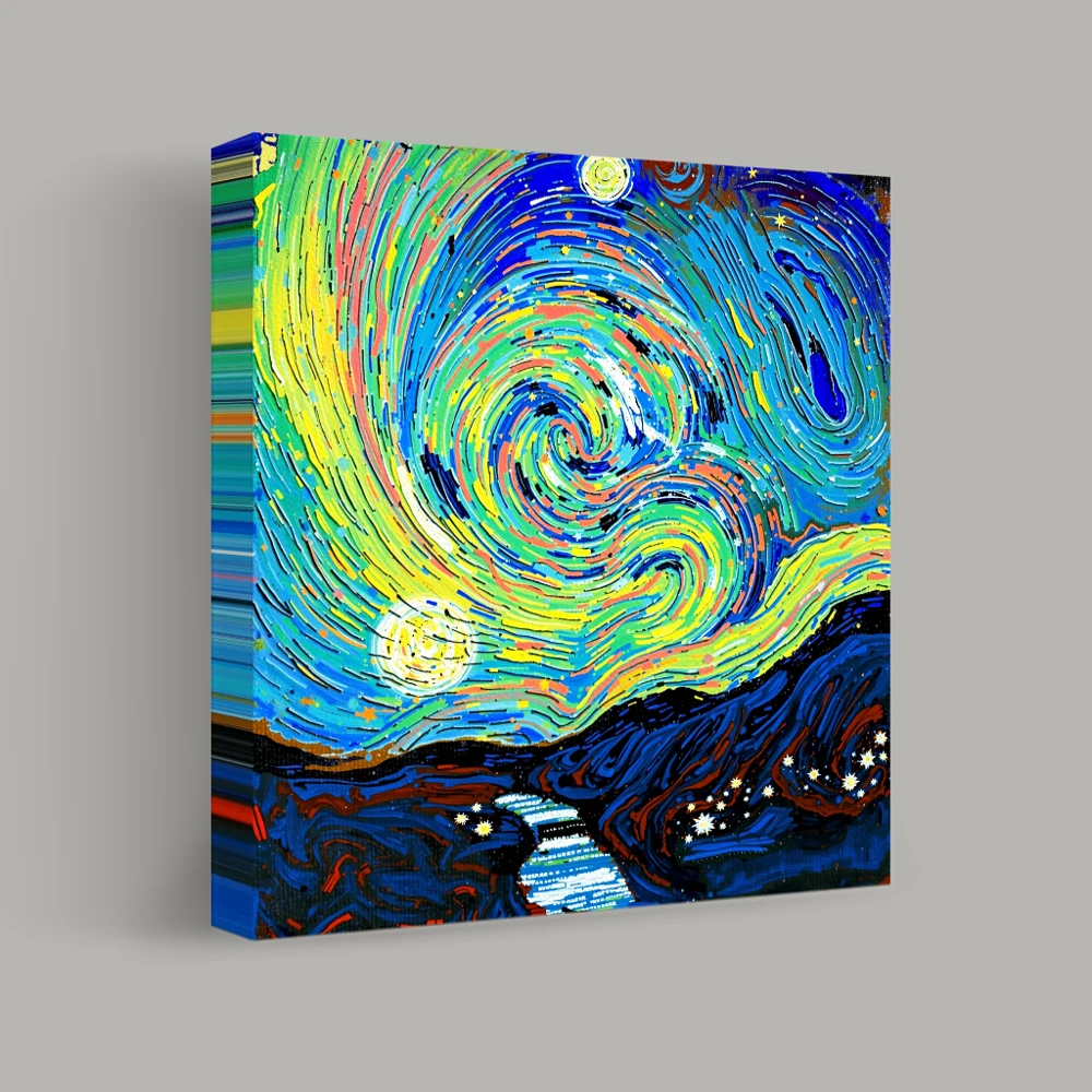 Whirlwind of Celestial Dreams — canvas