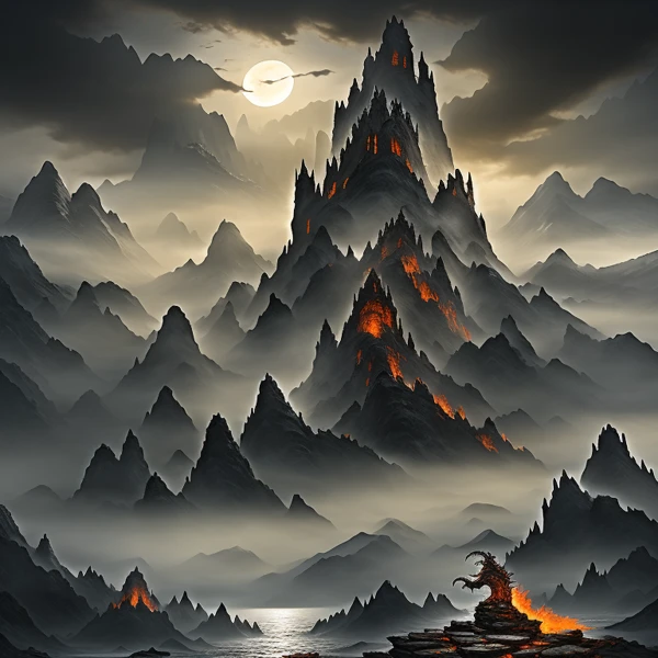Shadows of the Fiery Peaks
