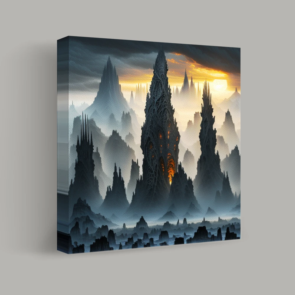 Towers of Twilight — canvas