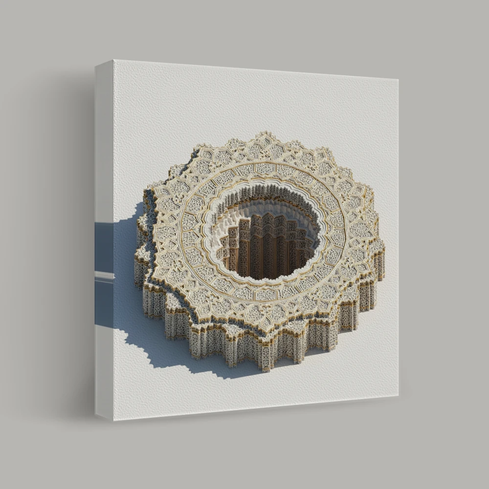Geometric Labyrinth — canvas