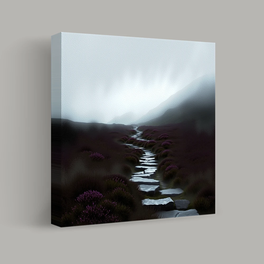 Path Through the Misty Moor — canvas