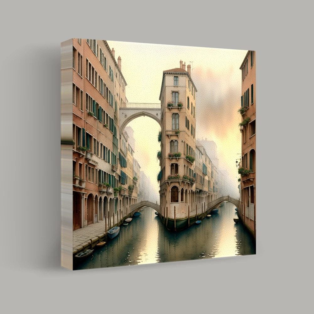 Reflections on Venetian Canals — canvas
