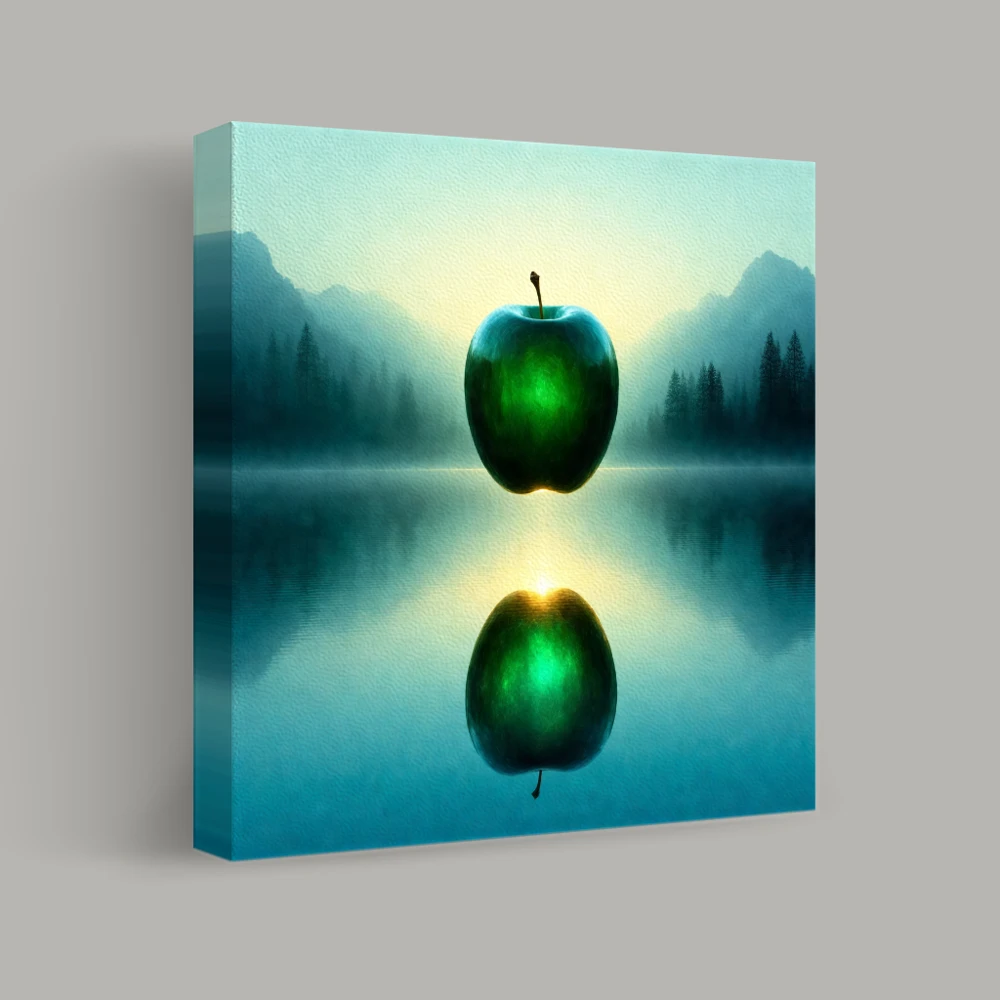 Enigma Over Serene Waters — canvas