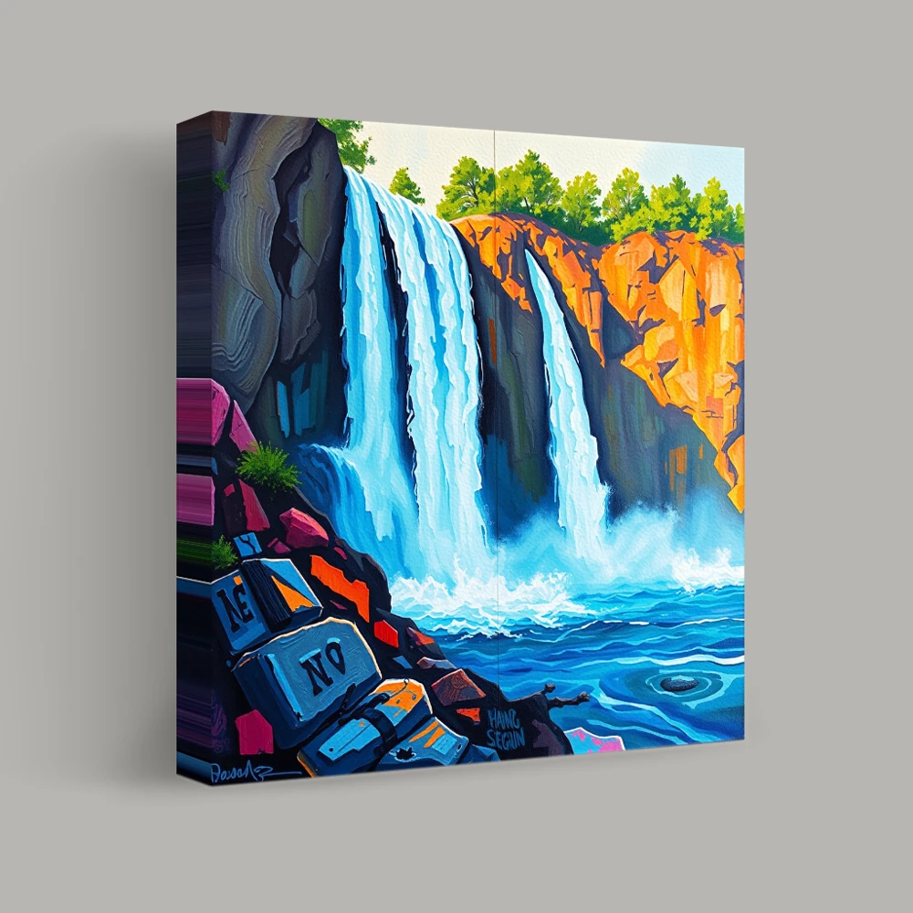 Whispering Falls of Serenity — canvas