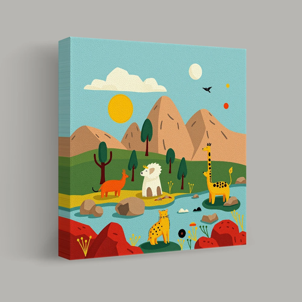 Harmonious Gathering — canvas