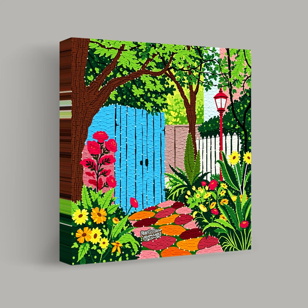 Garden of Vibrant Whispers — canvas