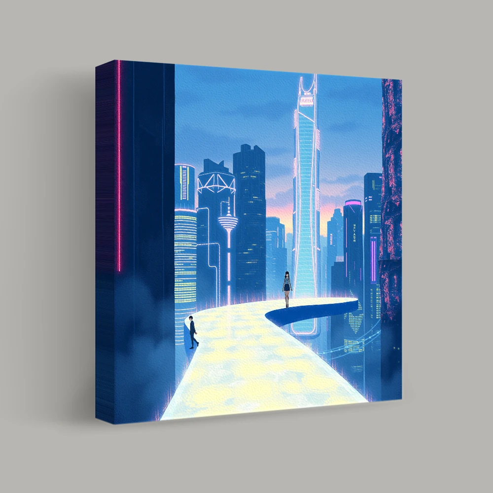 Neon Skies of Tomorrow — canvas