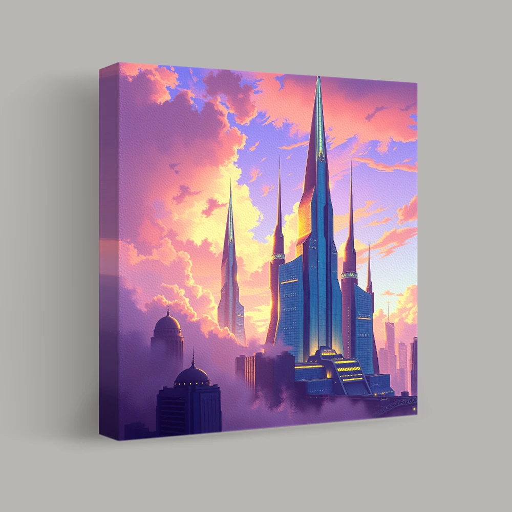 Spires of the Luminous Horizon — canvas