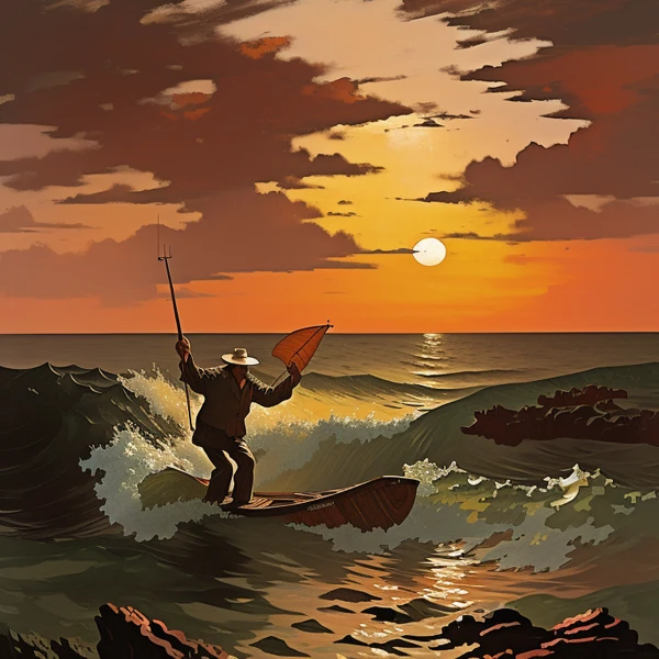 Un voyage à travers les vagues du coucher du soleil