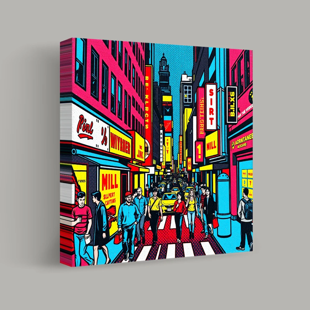 Vibrant Streetscape — canvas