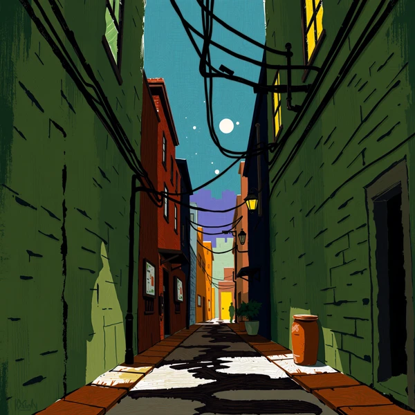 Whispering Alley at Dusk