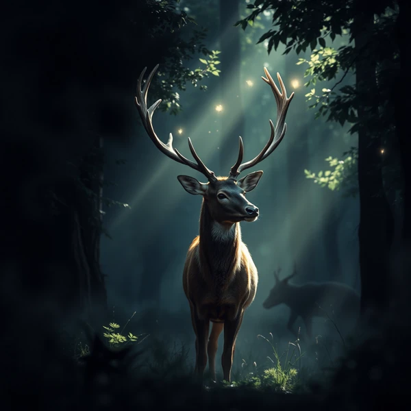 Whispering Woods and the Majestic Stag
