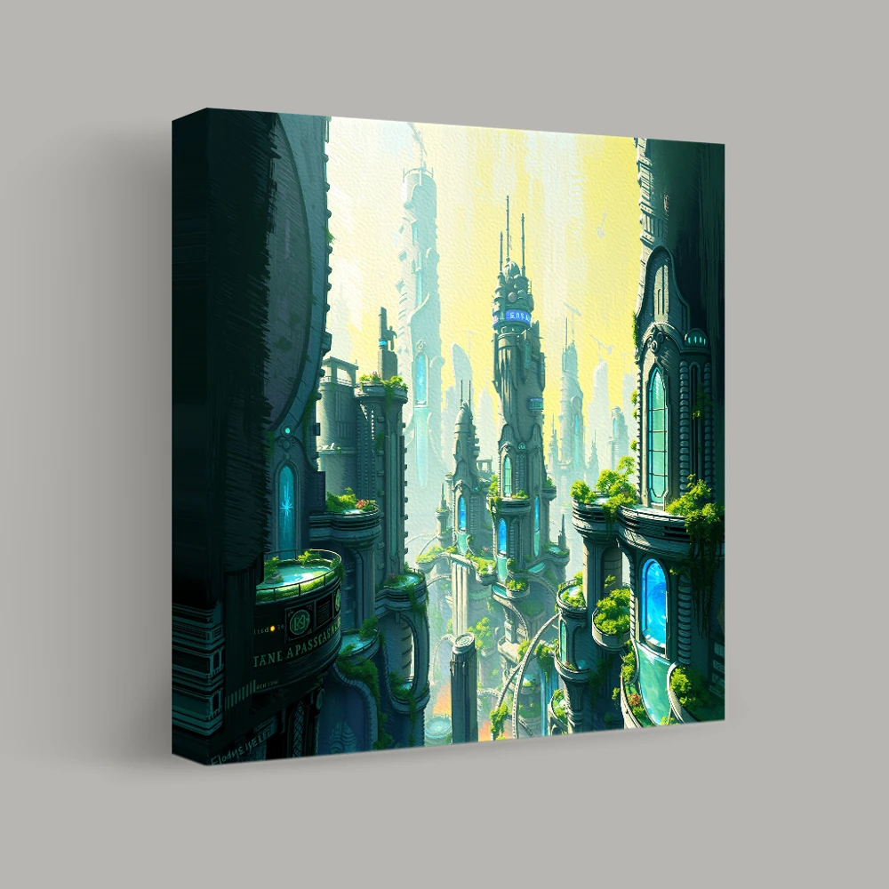 Towers of Tomorrow — canvas