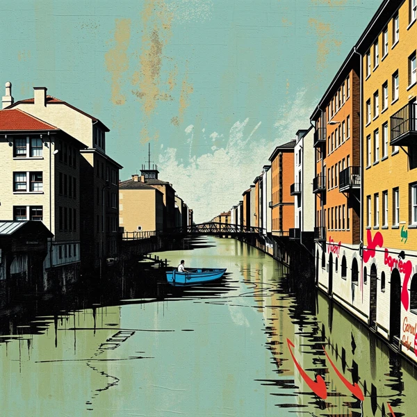Serenity Along the Urban Canal