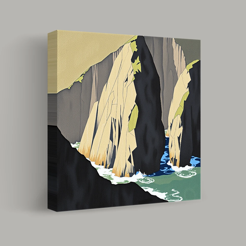 Echoes Between the Cliffs — canvas