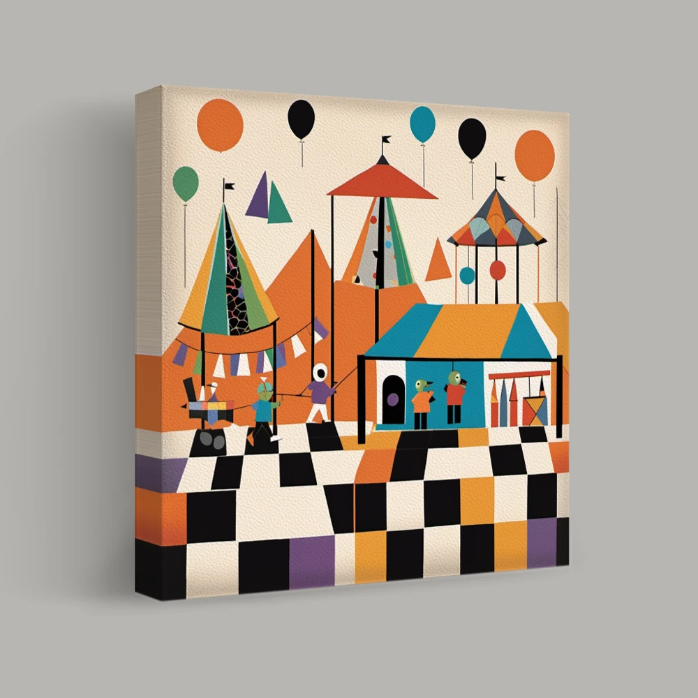 Carnival Geometry Unveiled — canvas