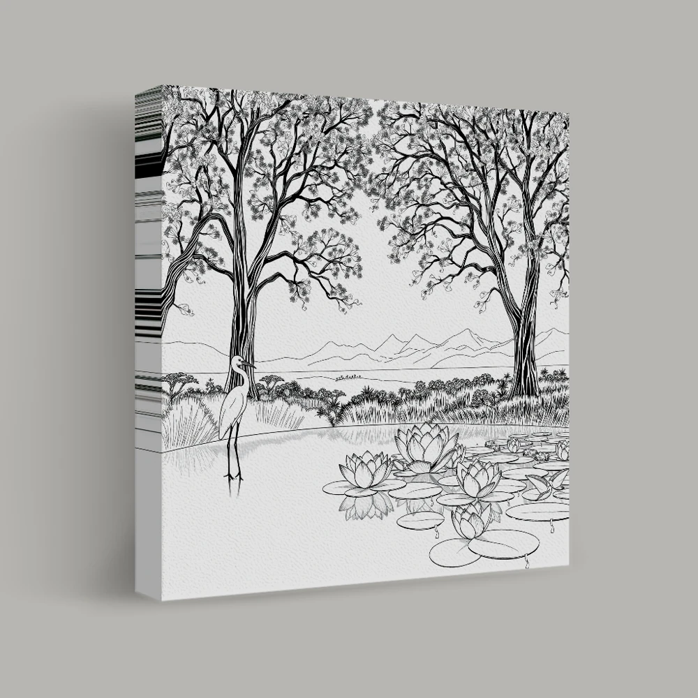 Repose by the Waterline — canvas