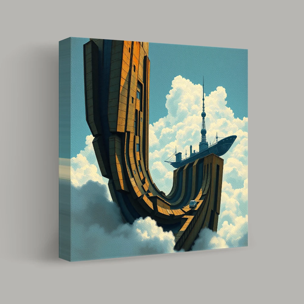 Ascension of the Sky Fortress — canvas