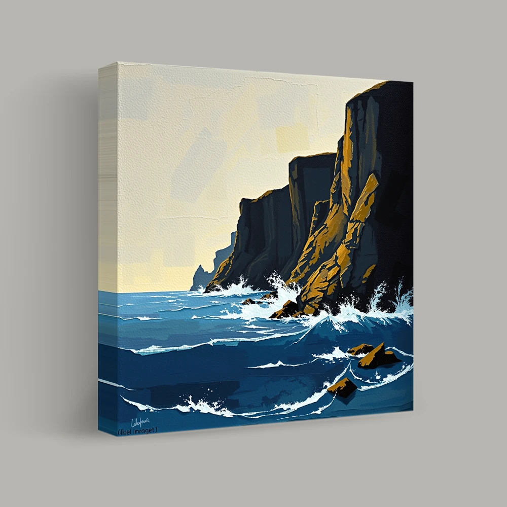 Cliffs of Meeting Tides — canvas