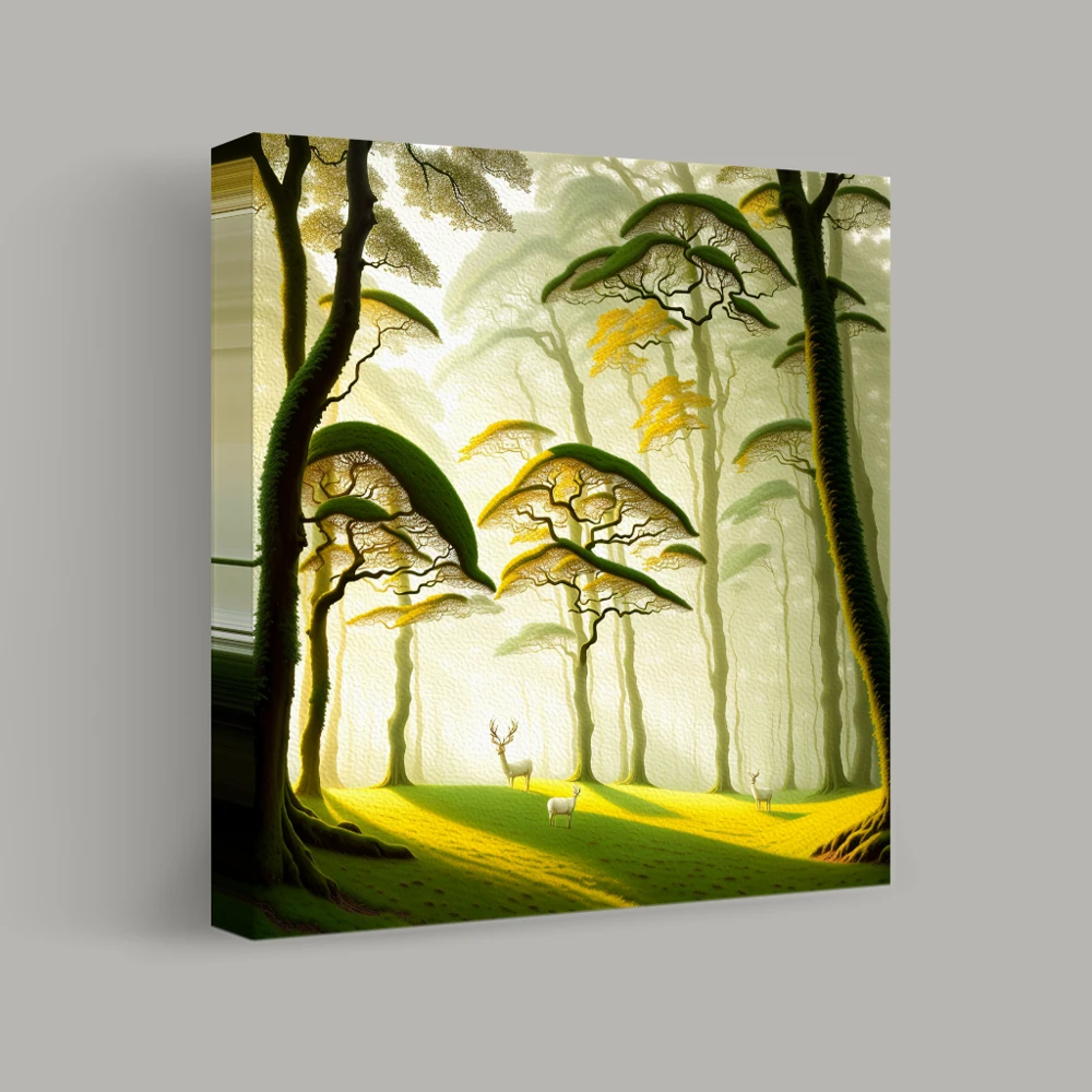 Enchanted Woodland Awakening — canvas