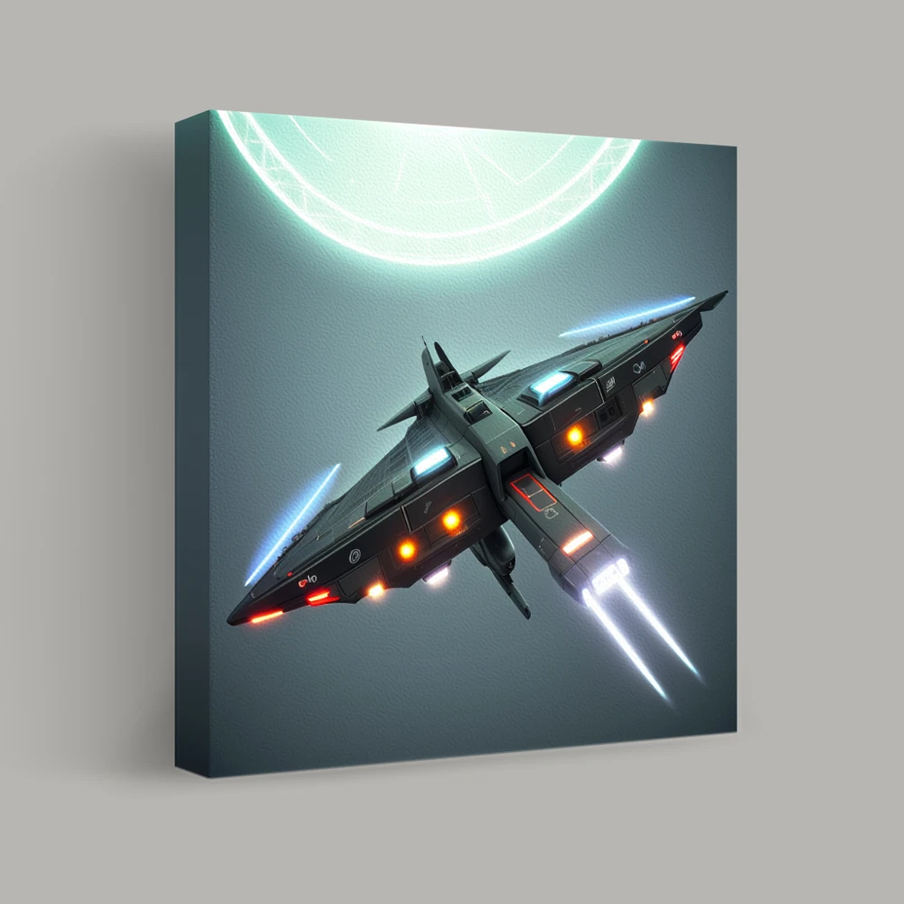 Ascension to the Neon Portal — canvas