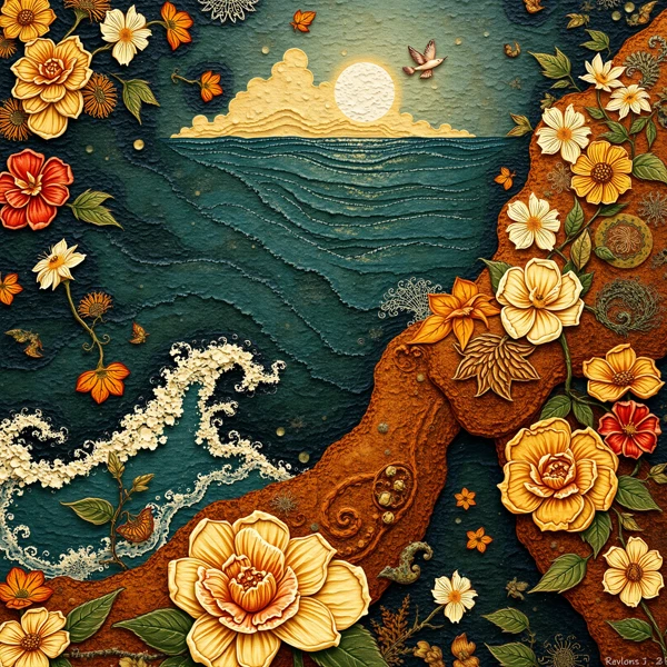 Floral Symphony by the Sea