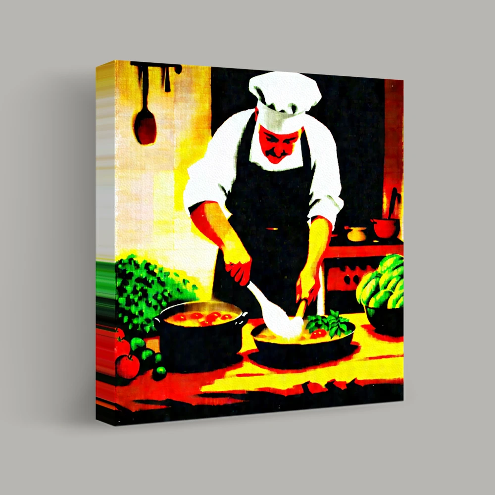 Kulinarische Symphonie in Bewegung — canvas