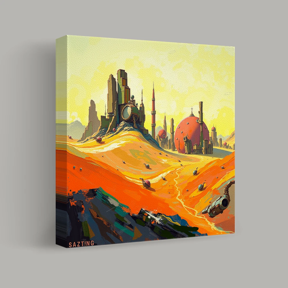 Beyond the Red Sand Horizon — canvas