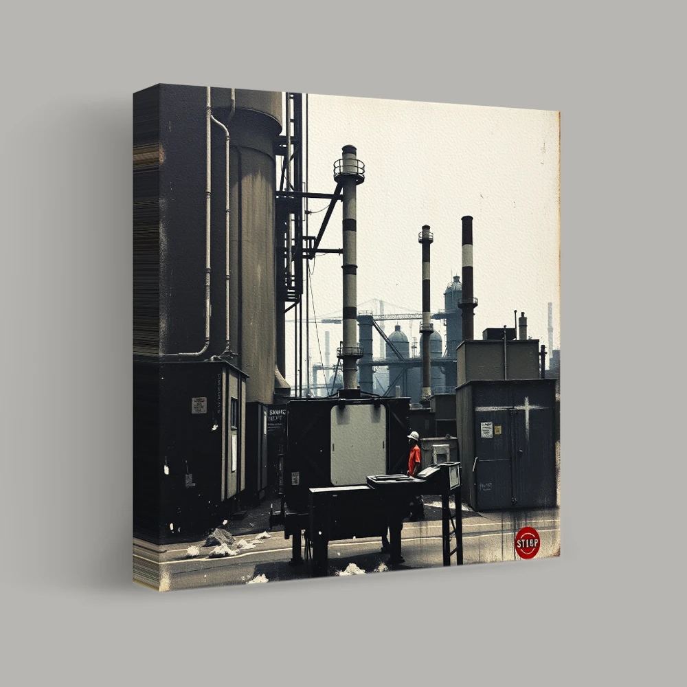 Industrial Skyline — canvas