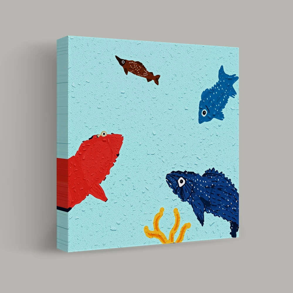 Colorful Below the Surface — canvas