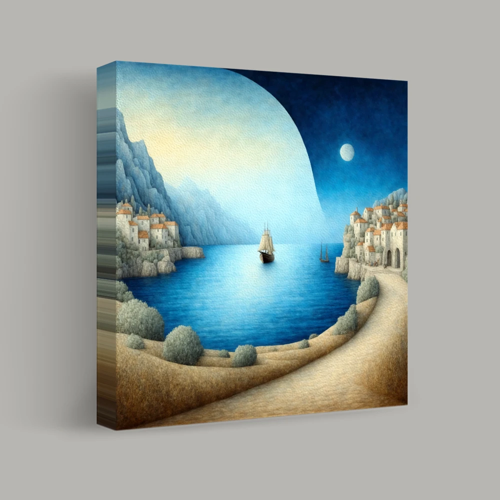 Journey Across the Celestial Coast — canvas