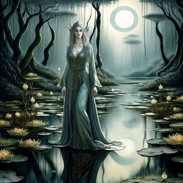 Moonlit Guardian of the Enchanted Waters view 2