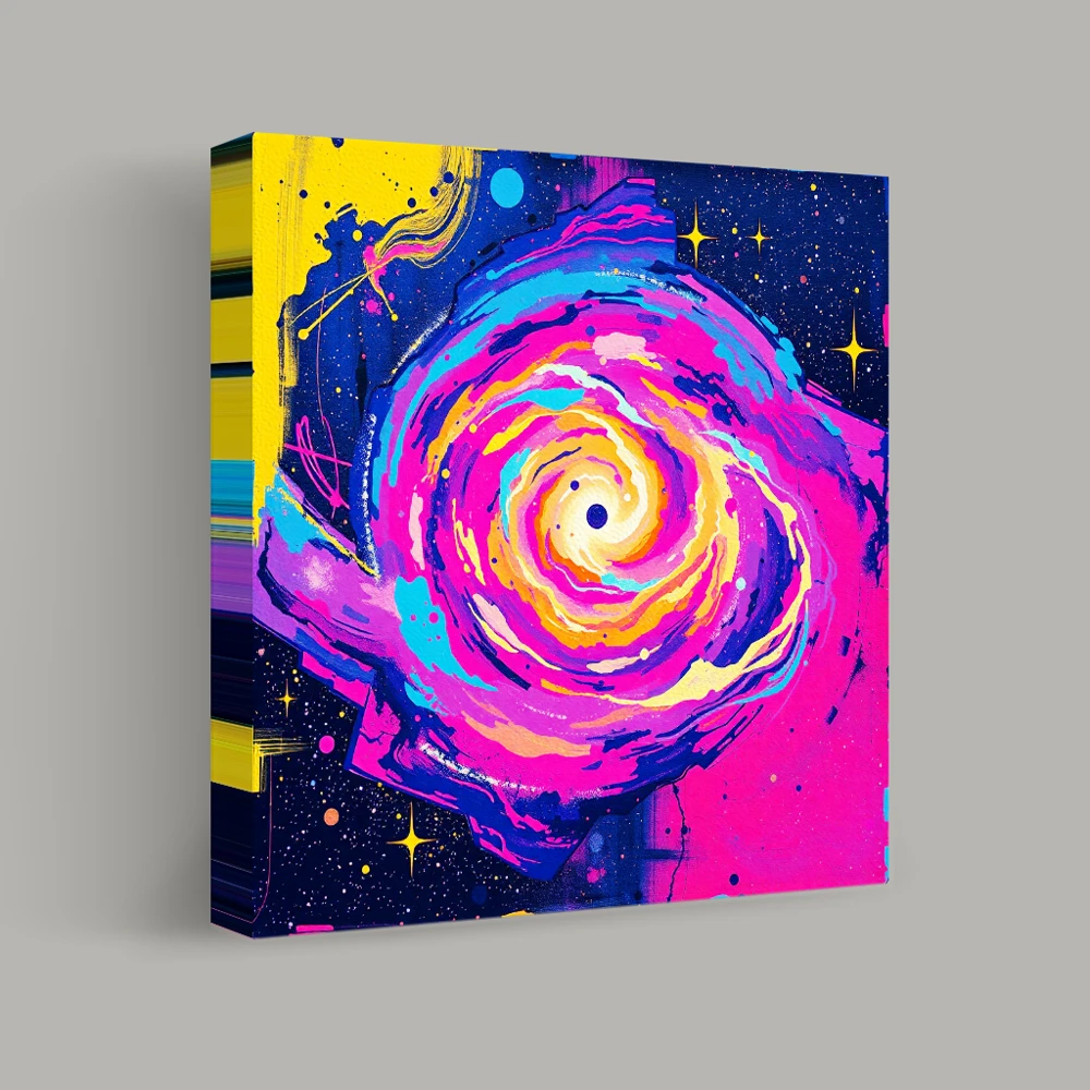 Vortex of Cosmic Colors — canvas