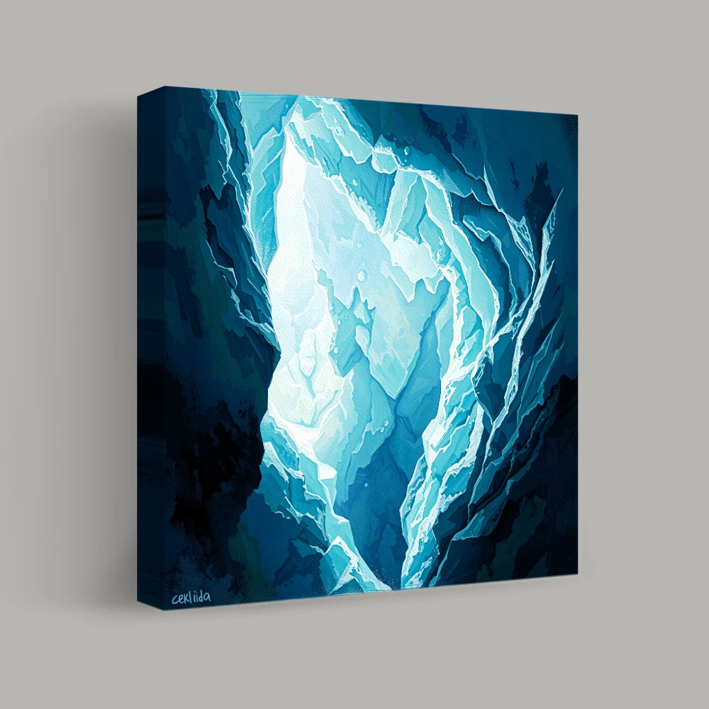 Depths of the Glacier — canvas