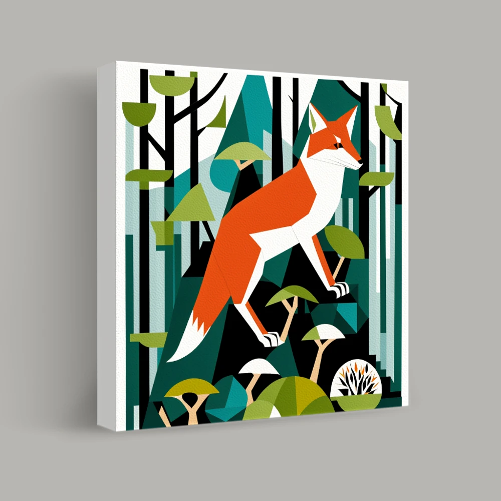 Enigmatic Shadows of the Forest — canvas