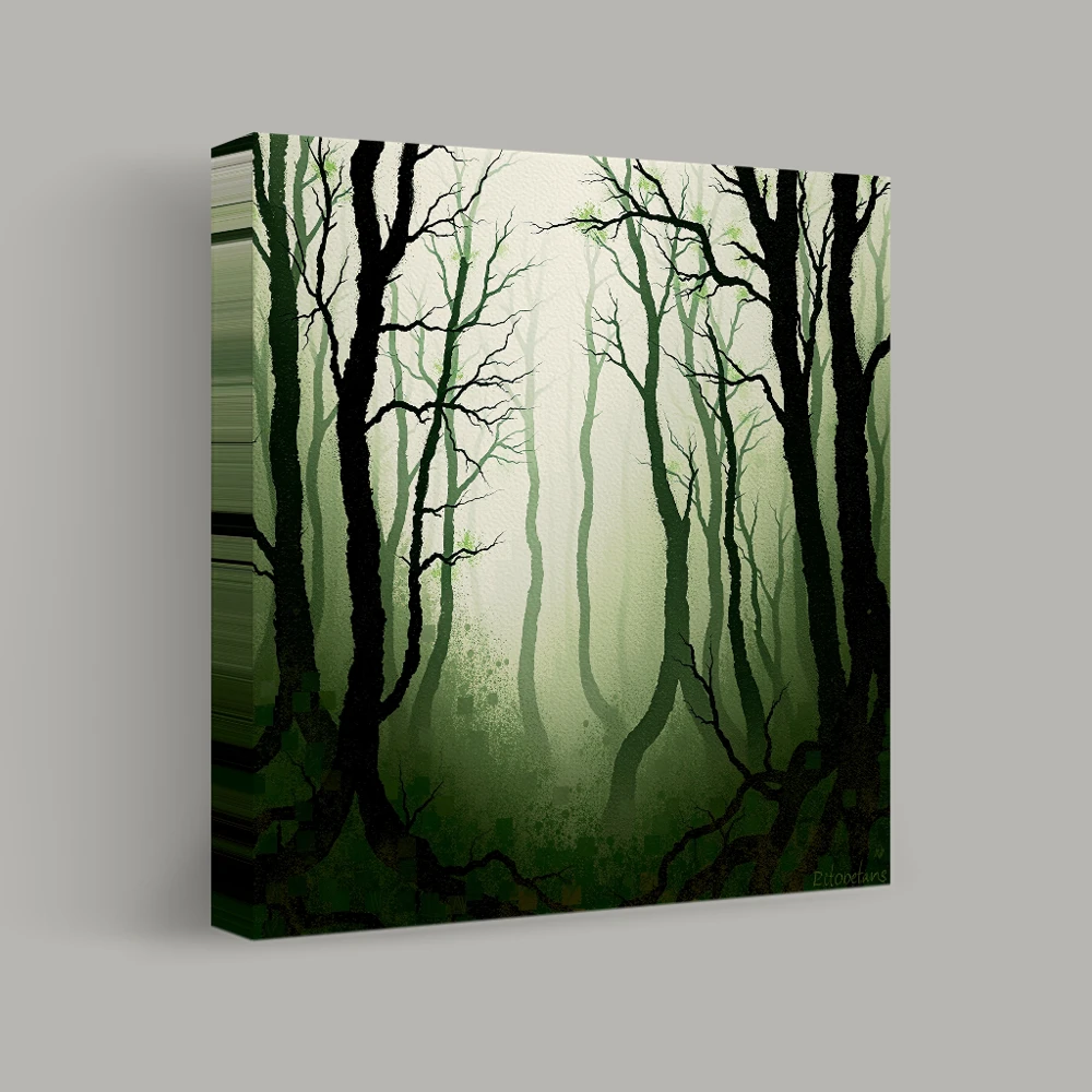 Shadows of the Enchanted Forest — canvas