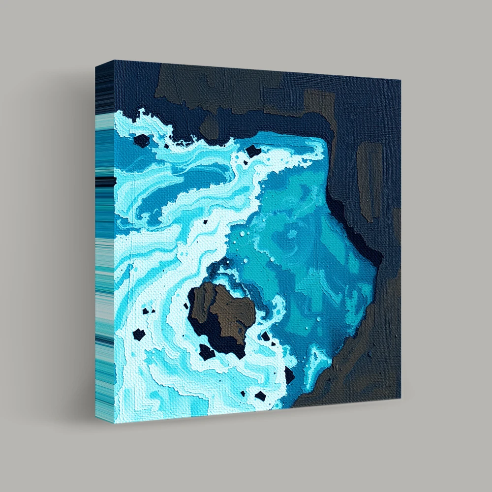 Turbulence of the Sea — canvas