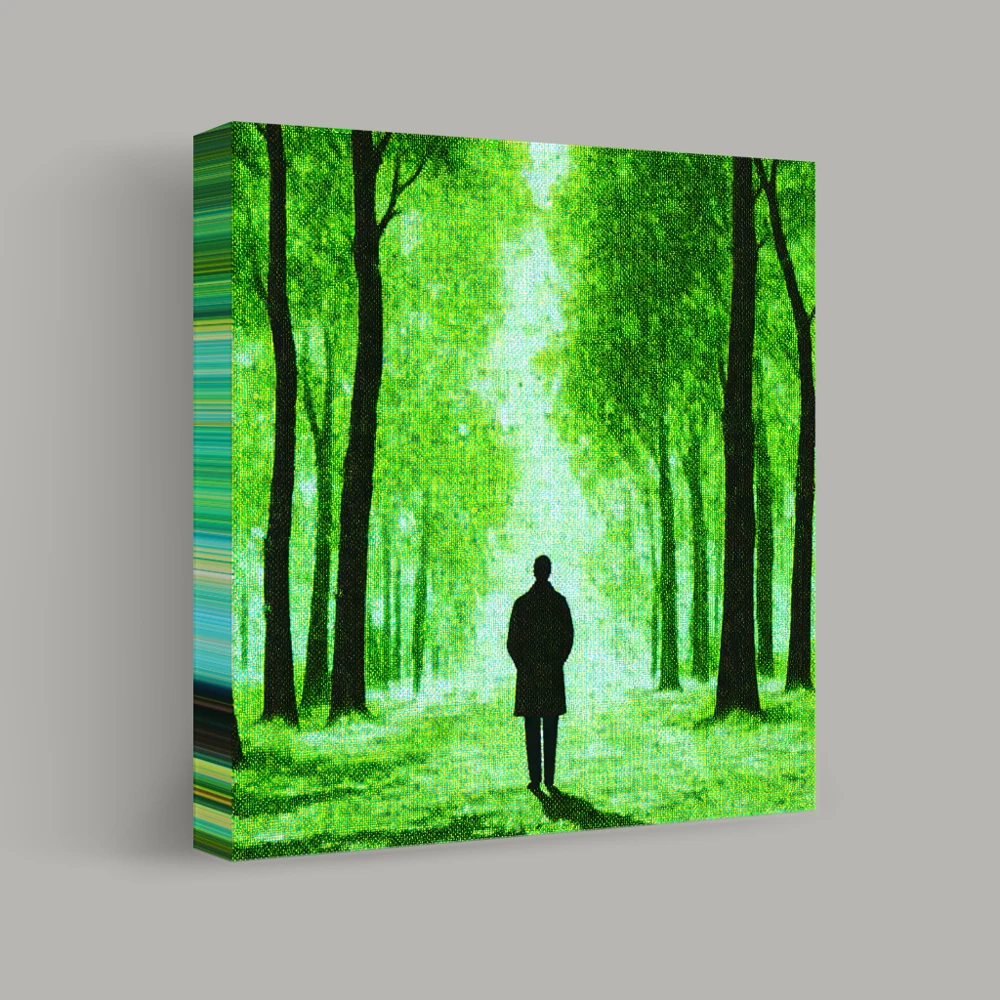 Journey into Verdant Silence — canvas
