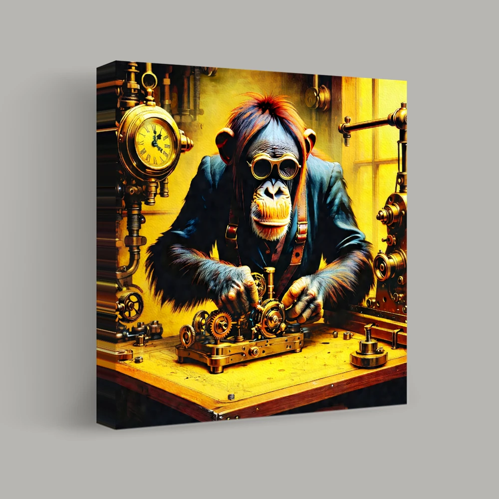 Clockwork Chimpanzee — canvas