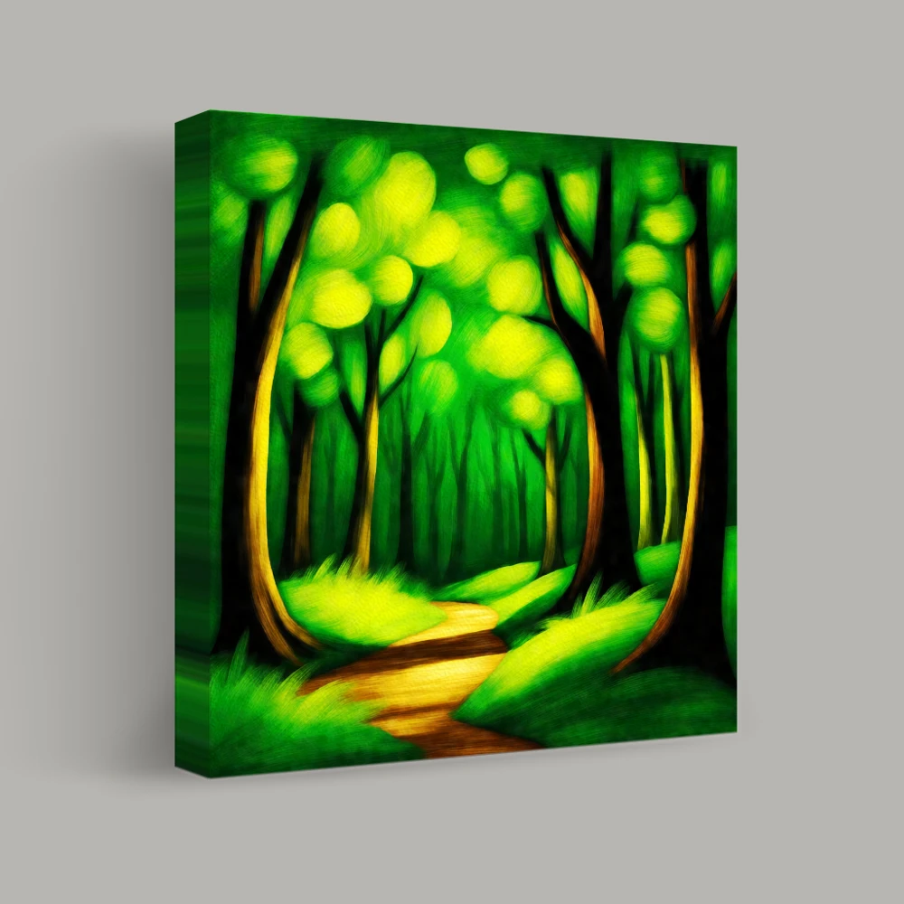 Whispering Woods Pathway — canvas