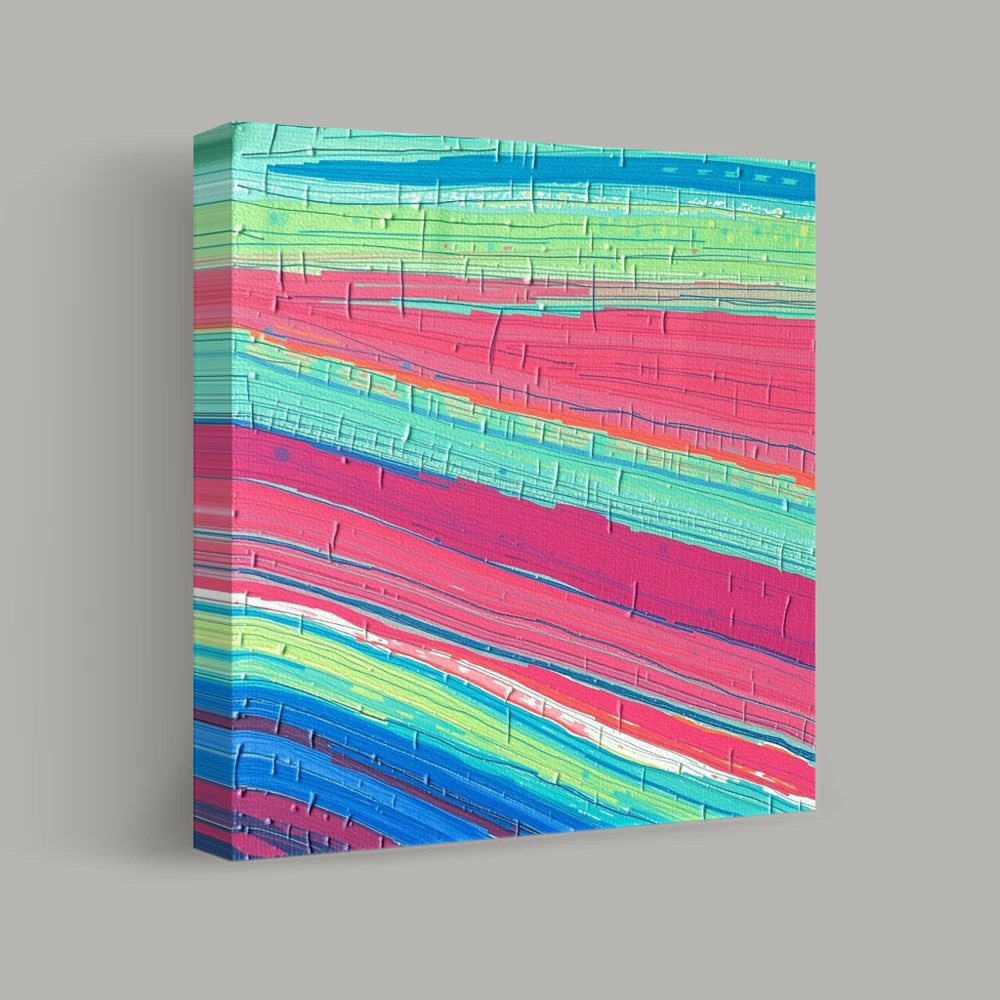 Vibrant Strata — canvas